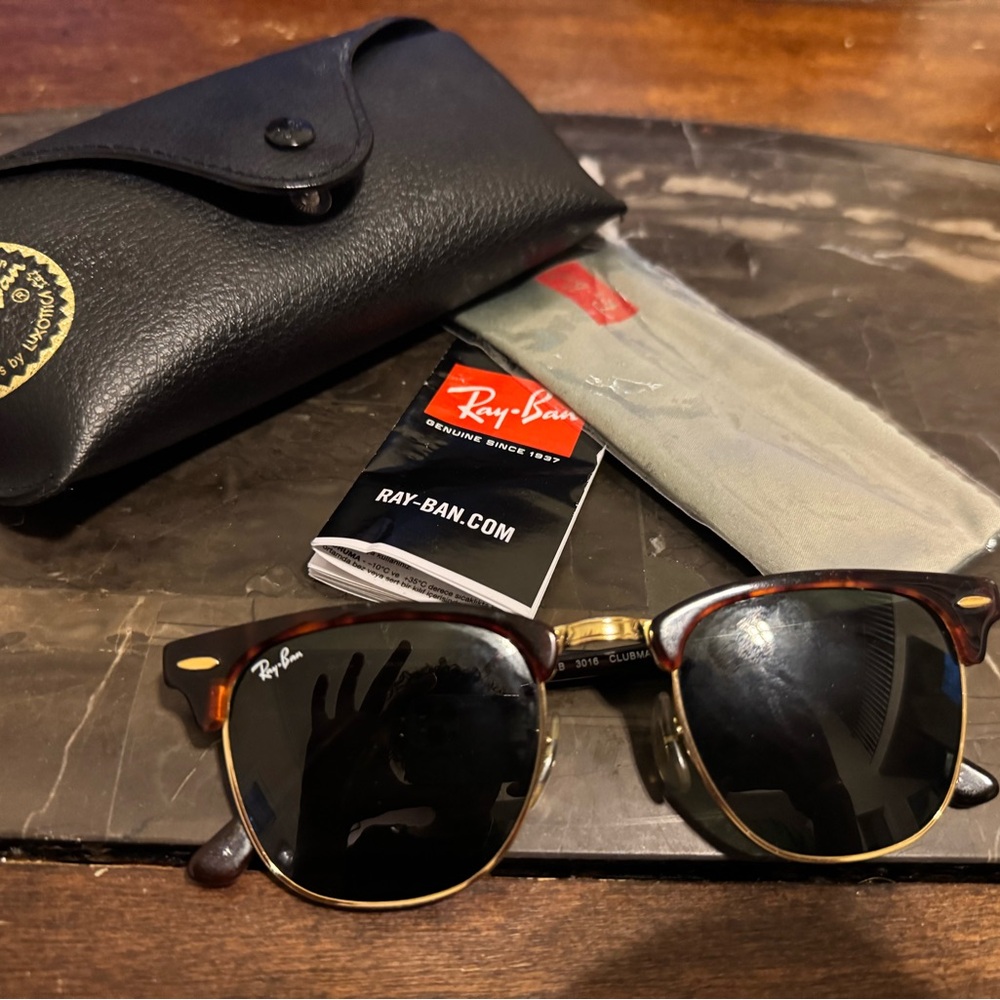 Ray-Ban Tortoiseshell and Gold Sunglasses